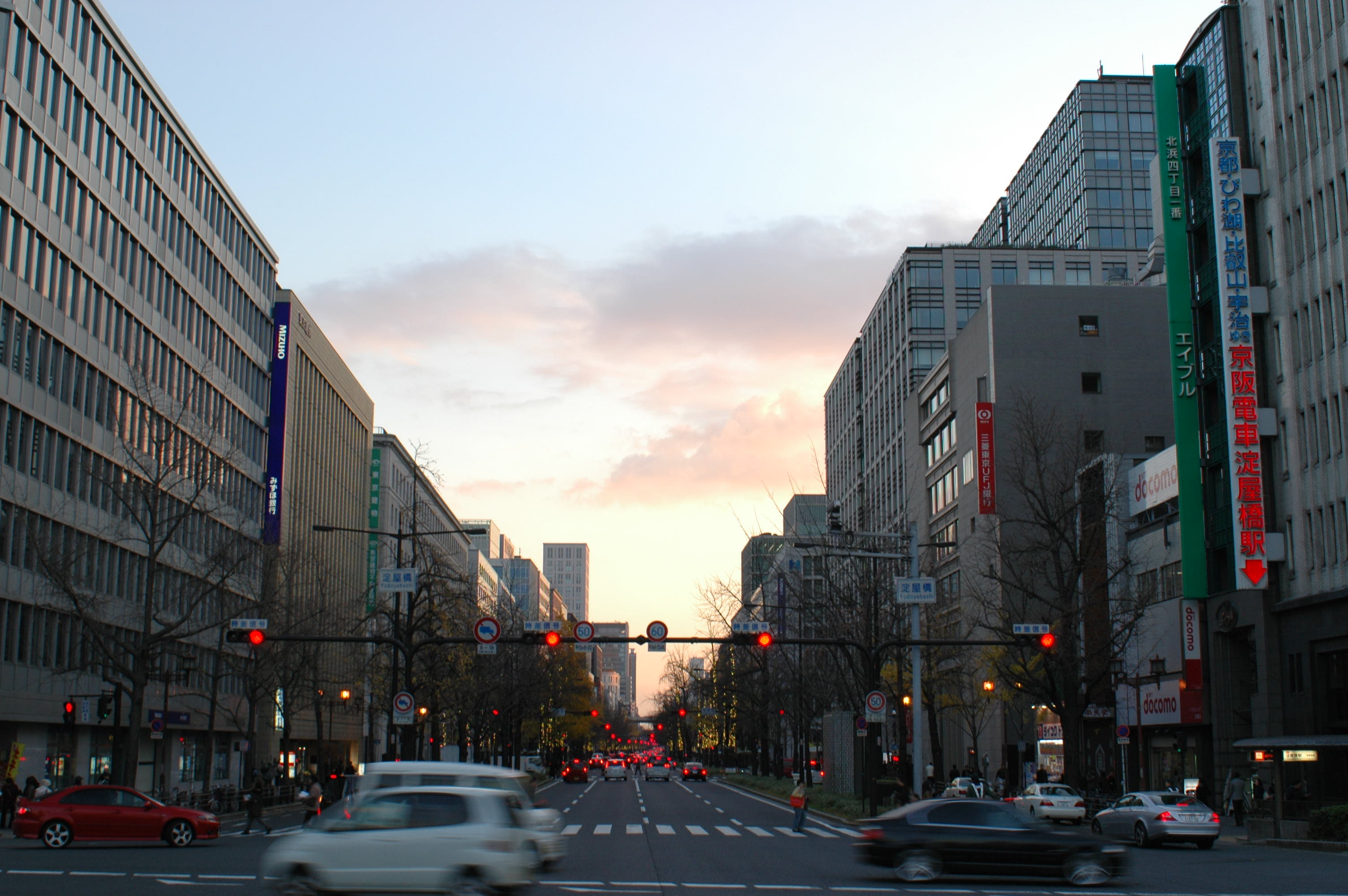 夕方の御堂筋